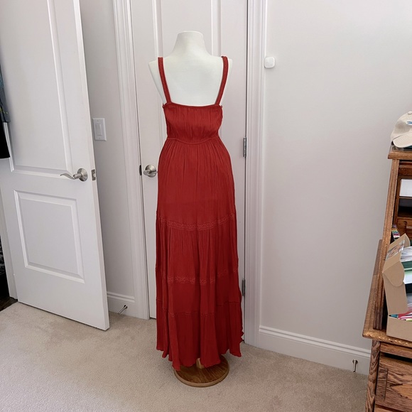 Forever 21 Boho Brick red/orange maxi sundress. Machine washable. - Picture 3 of 4